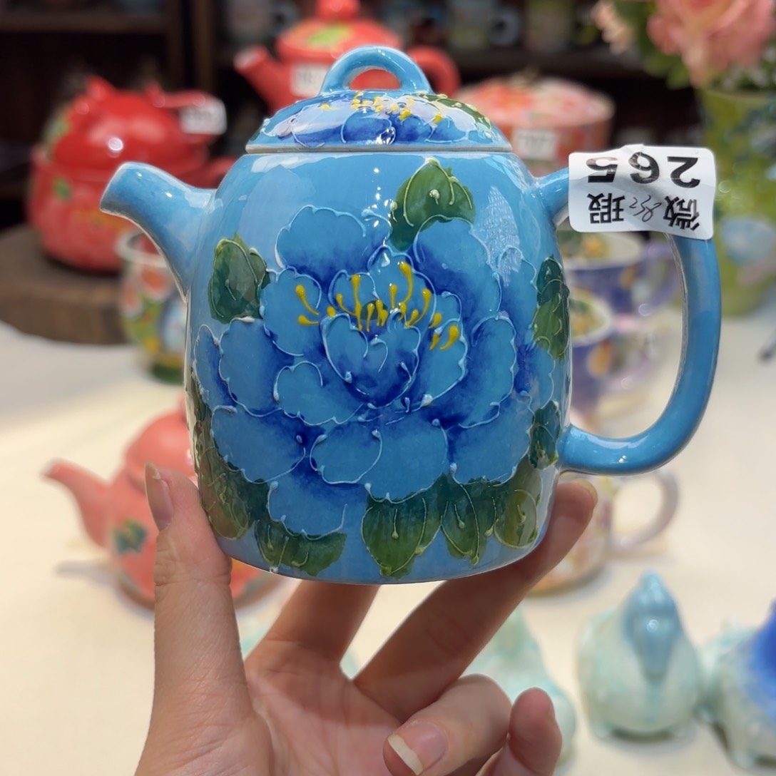 景德镇手绘高温釉下彩陶瓷茶具