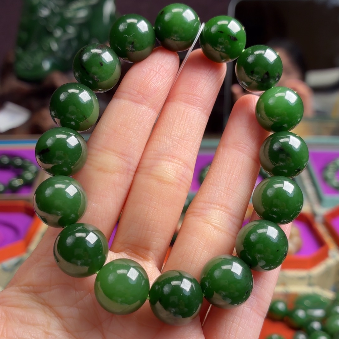 和田玉（碧玉）未镶嵌手串
