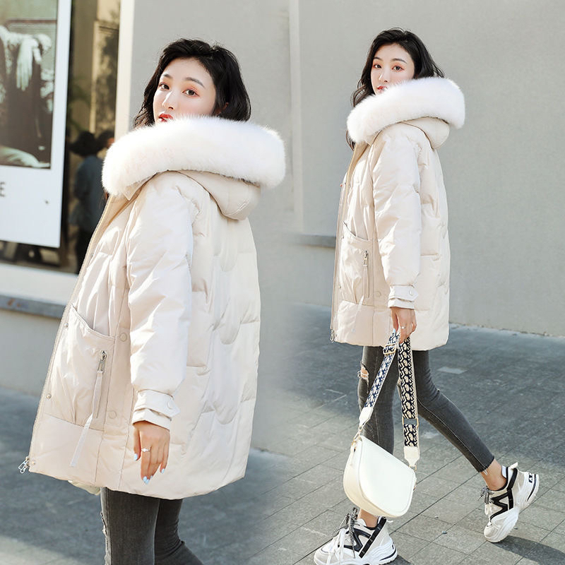 羽绒服反季羽绒服清仓中长款新款加厚小个子鸭绒时尚韩版外套毛领