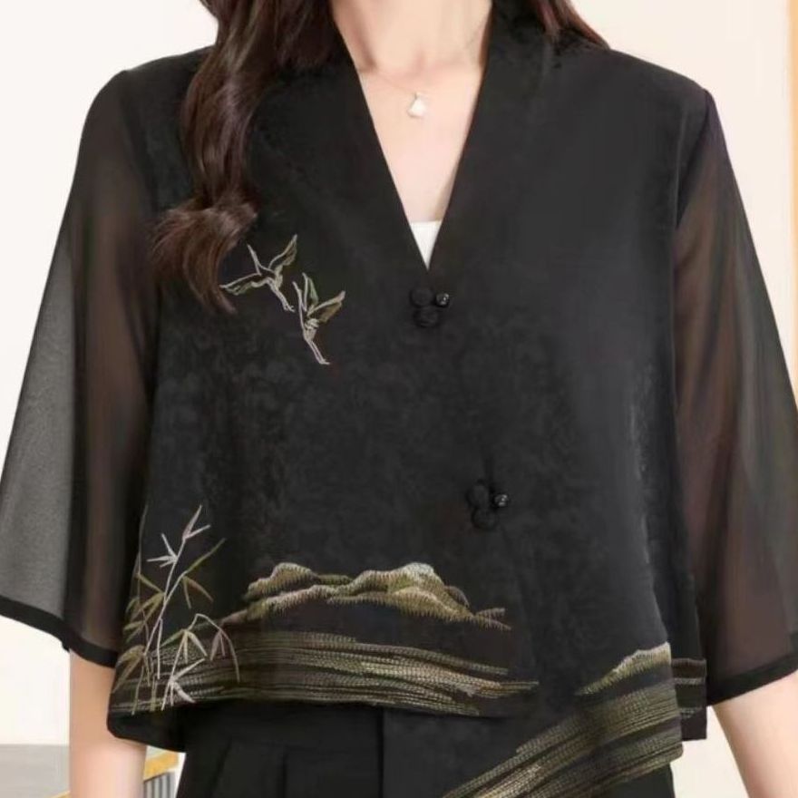 10020-15【新中式国风】新款时尚休闲小衫