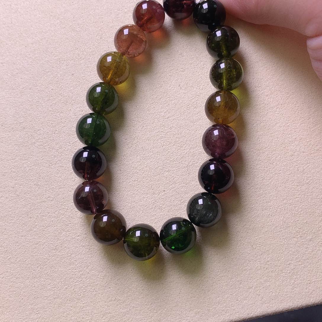 碧玺手串未镶嵌碧玺