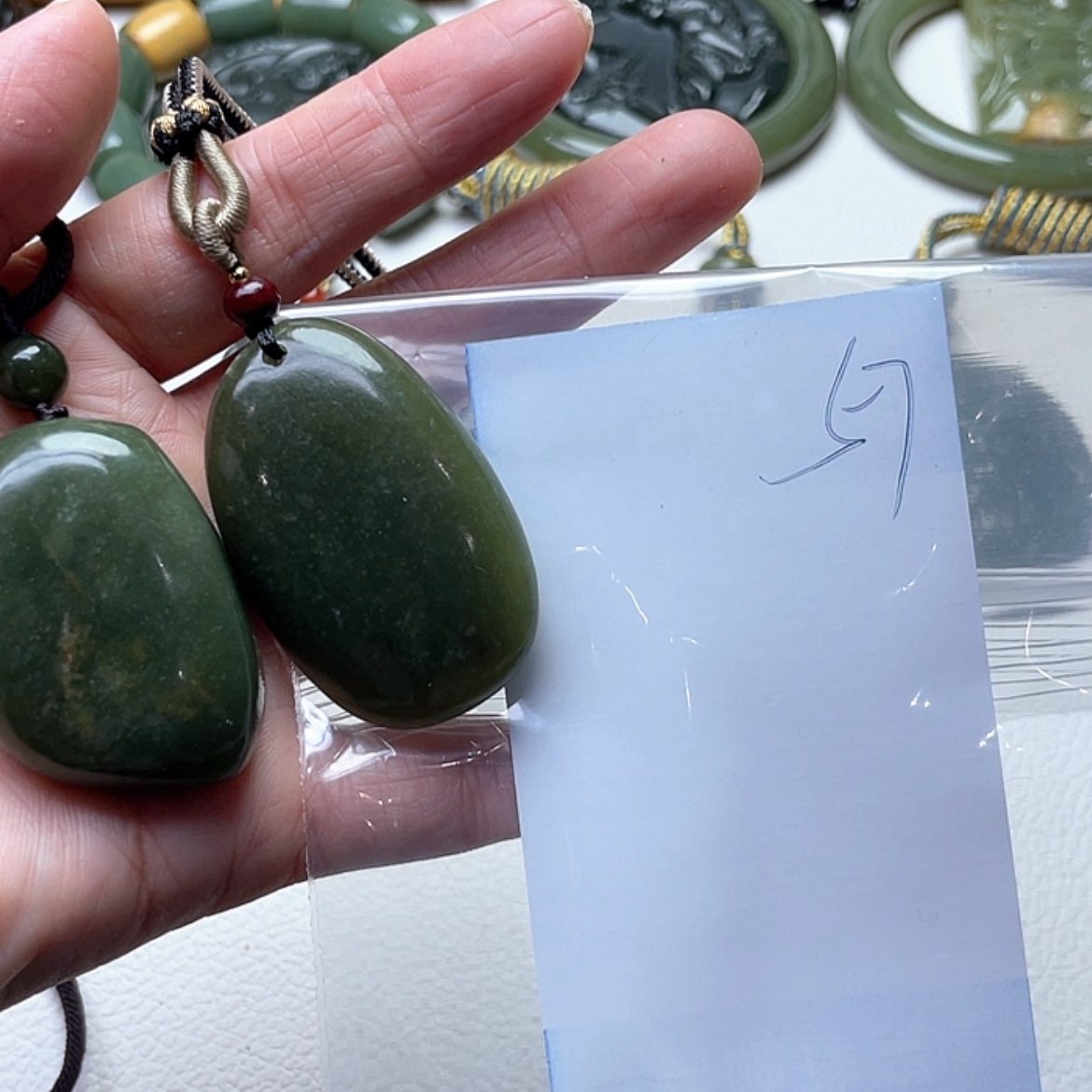 【闪购商品】和田玉手把件未镶嵌桃*扇