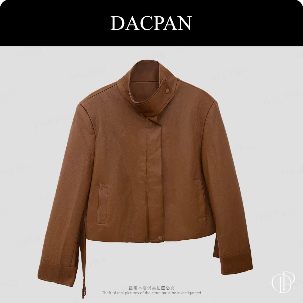 DACPAN-“街头潮范”早秋甜酷立领皮外套  2025/盼·PP 2365