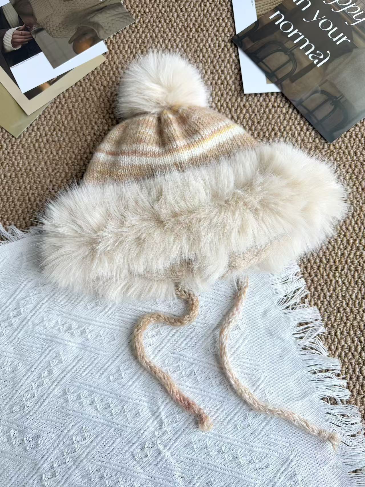 冬季休闲风日韩森系秋冬新娘针织帽子甜美可爱K013