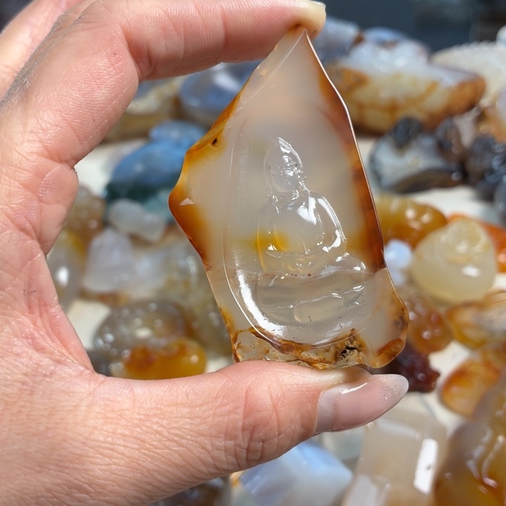 玛瑙/玉髓未镶嵌吊坠(不含链)