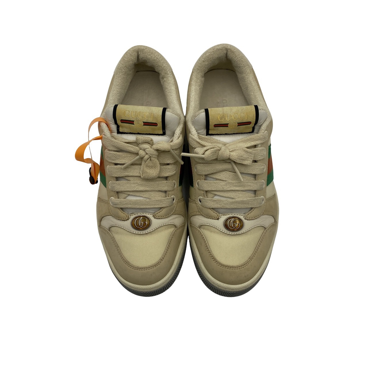 95新 GUCCI/古驰 36.5码红绿灯皮革97新
