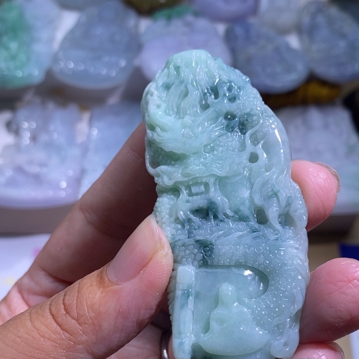 【闪购商品】颈饰未镶嵌翡翠龙牌