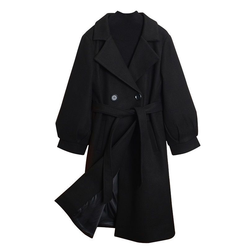 胖mm大码毛呢外套女200斤长款过膝 2025秋冬新款显瘦潮款呢子大衣