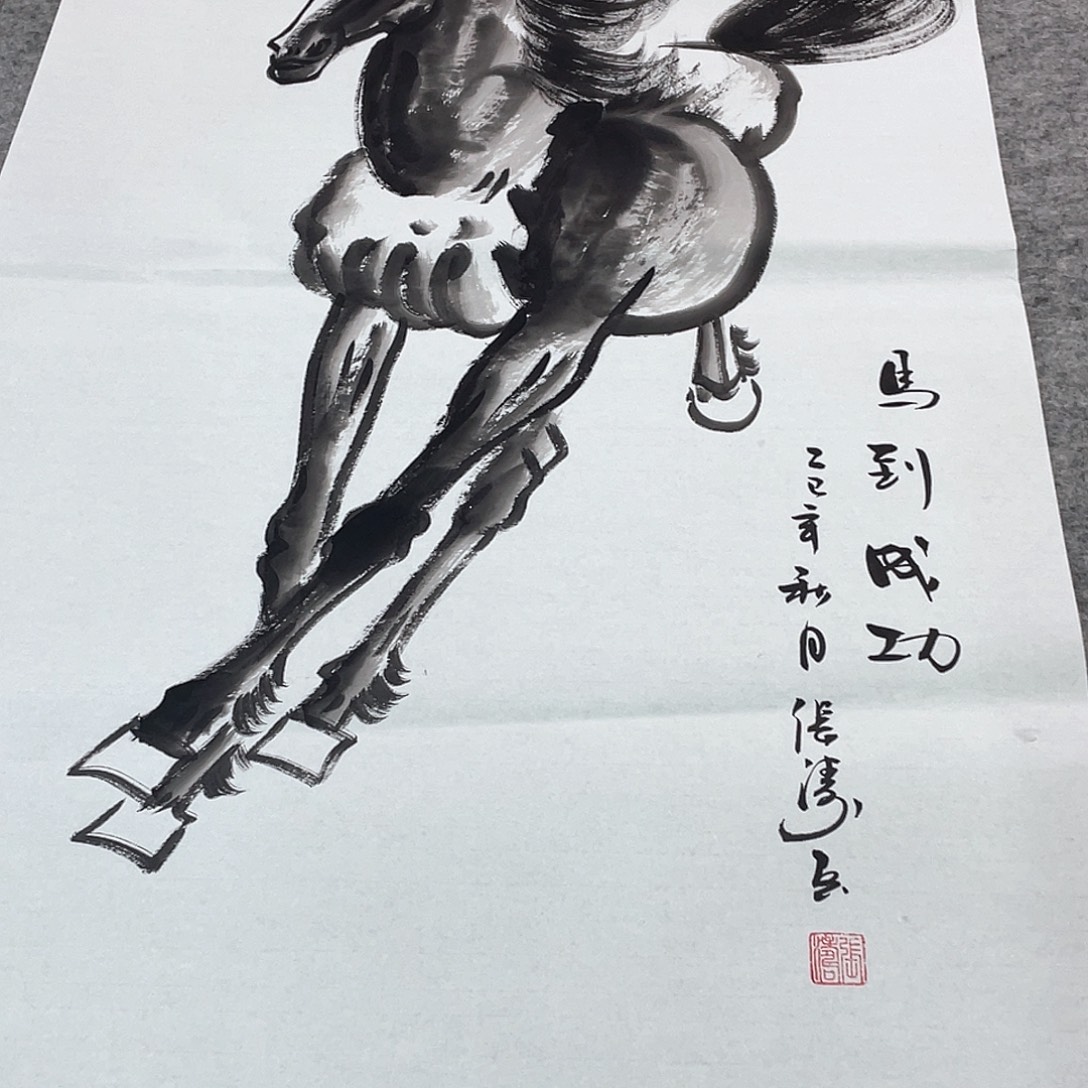 国画纯手绘的花鸟山水