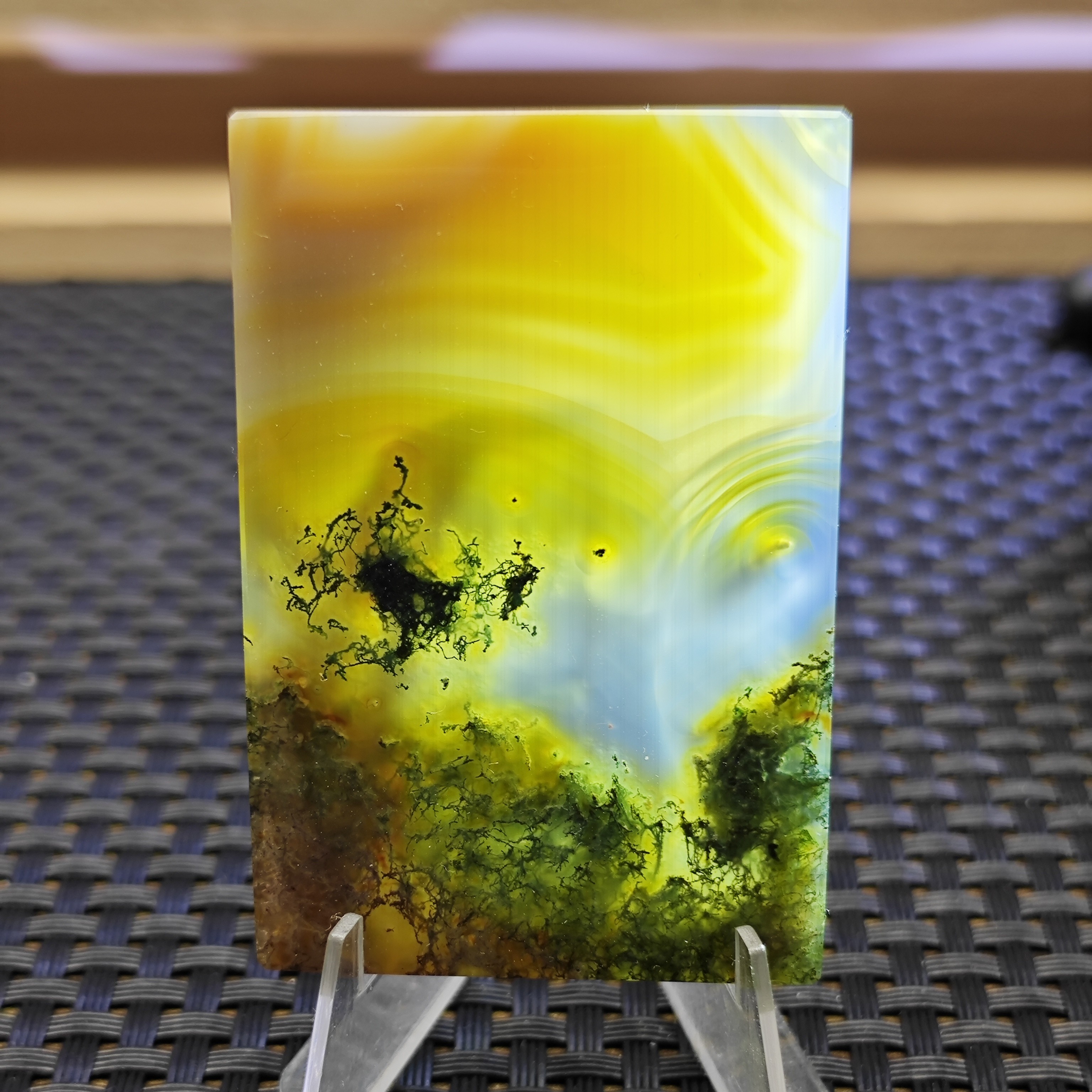 天然玛瑙 4✖️ 6平安无事牌 马踏青山