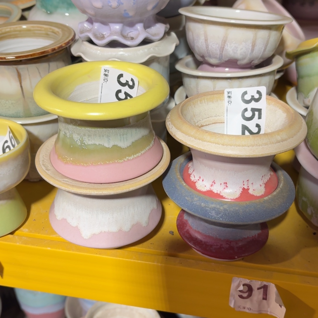 y***y景德镇多肉花盆4个一组351+352