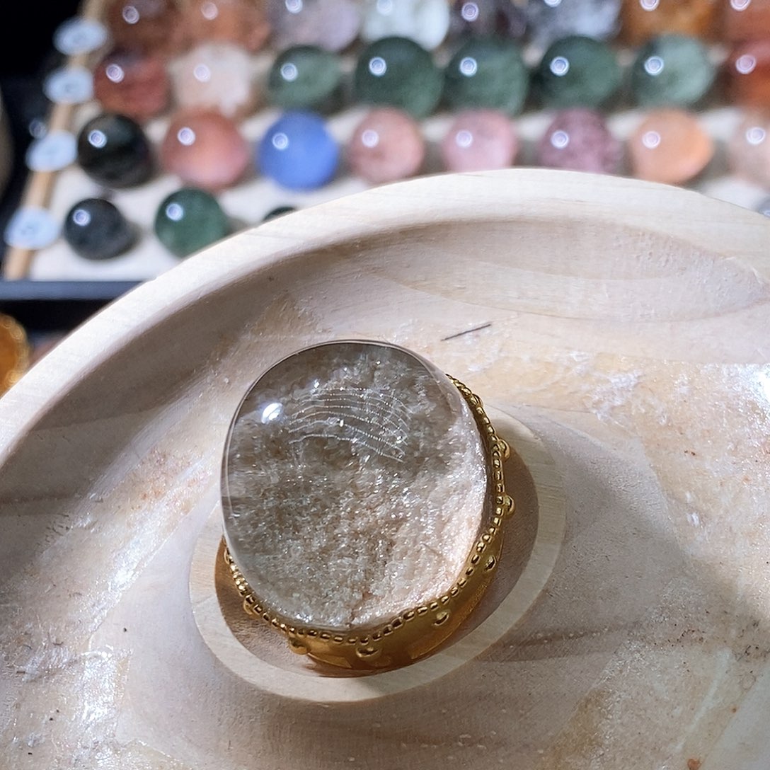 水晶珠宝半成品银S925镶嵌