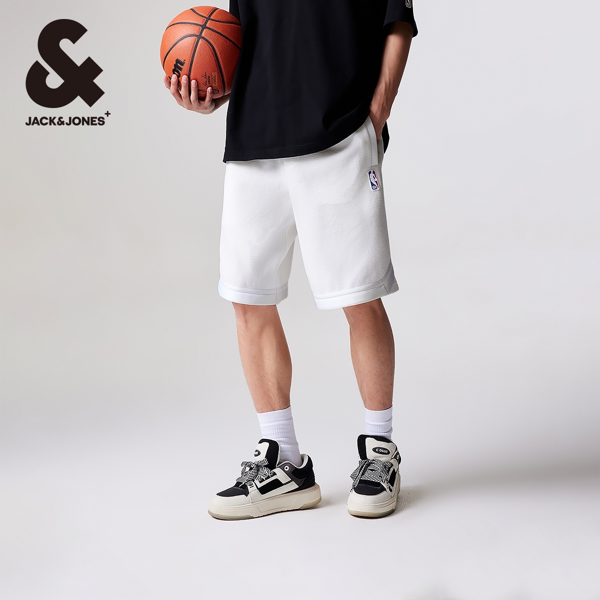 杰克琼斯【NBA联名】商场同男装短裤男秋季湖人队潮宽松运动
