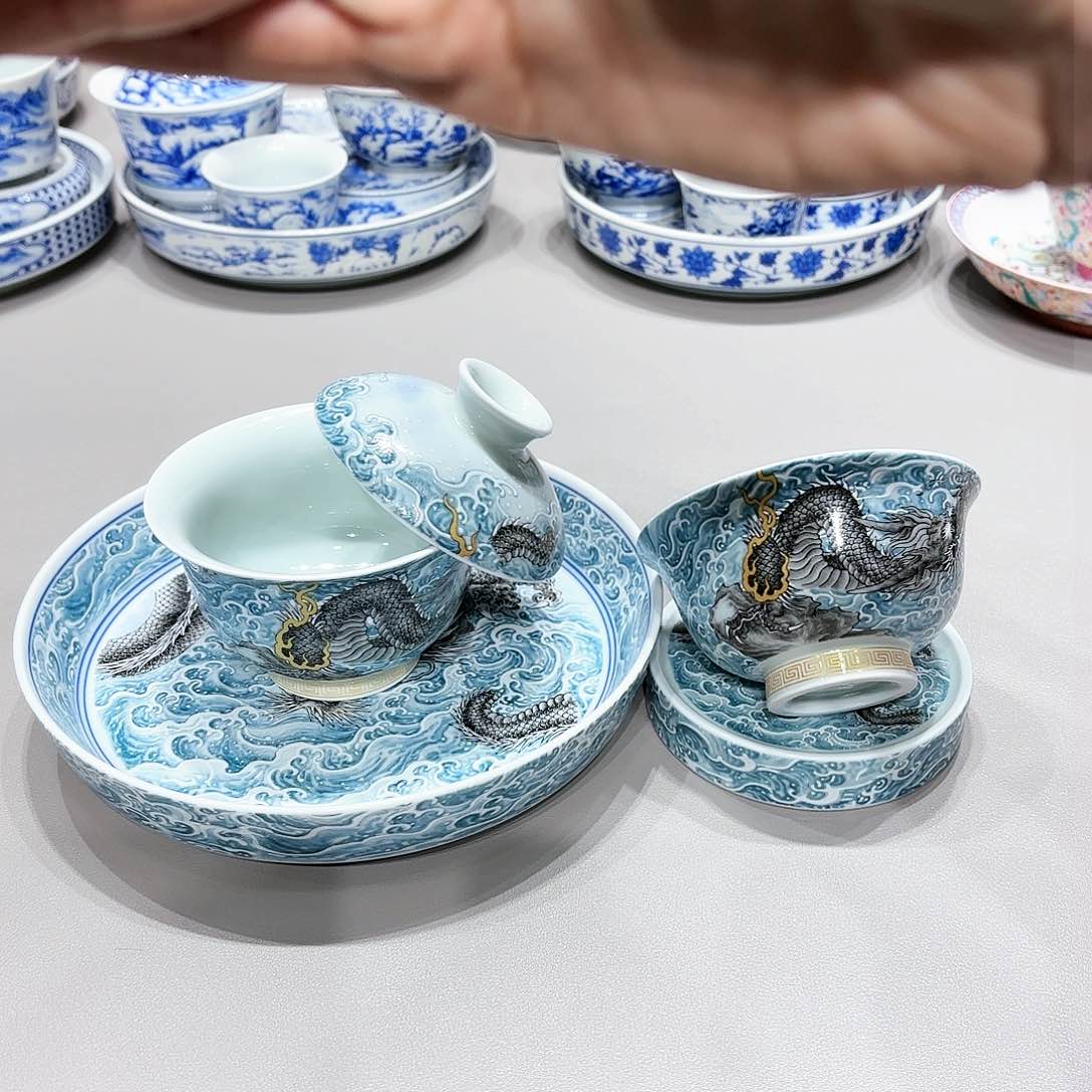 盖碗景德镇高温茶具