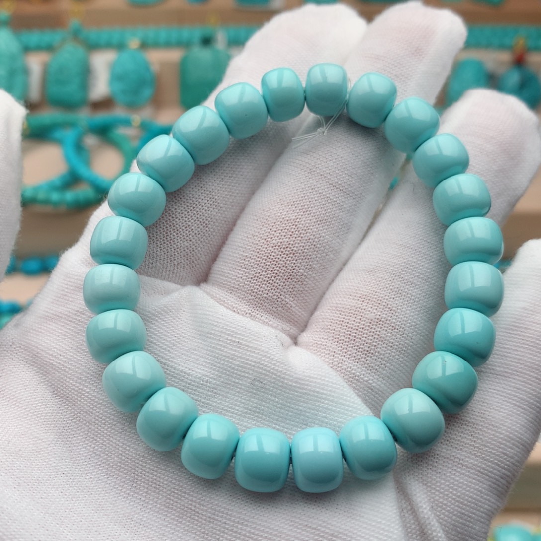 绿松石未镶嵌珠宝奇石8.5mm