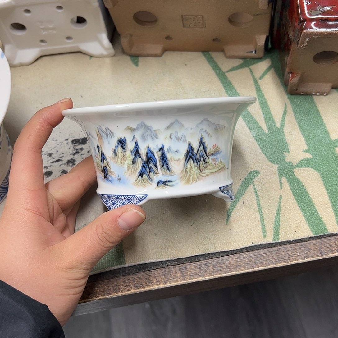 紫砂花盆299号瑕疵13/6.5cm