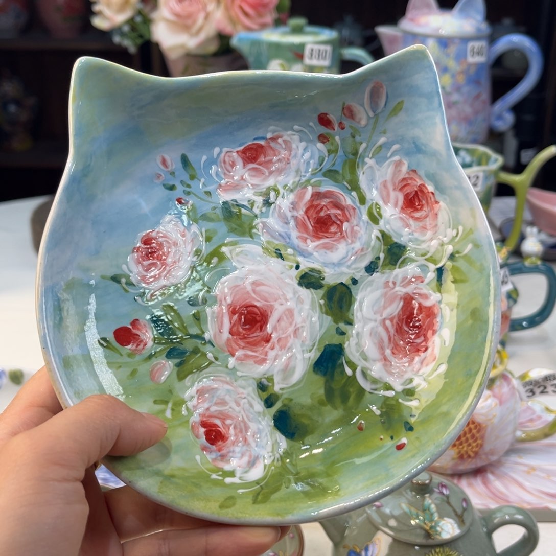 瓷片景德镇手工手绘陶瓷茶具