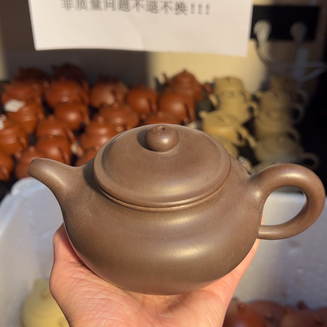 茶壶紫砂宜兴紫砂壶紫泥300