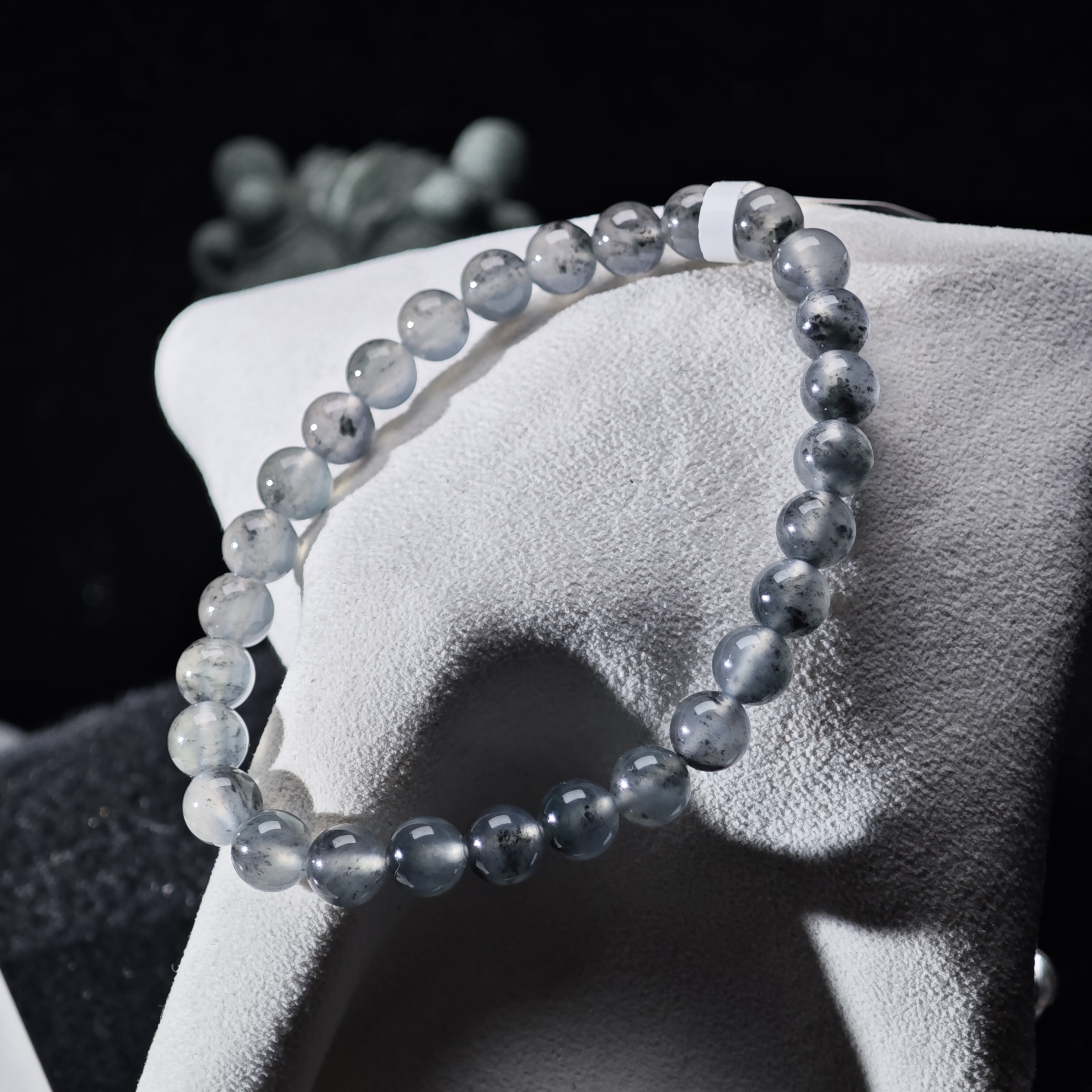 [单品]A3225(卡6.5 )天然缅甸翡翠圆珠手串冰种A货国内现货可鉴赏