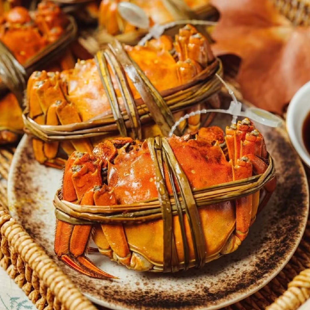 【活蟹】江苏精品大闸蟹 母1.8-2.2两 +公2.2-2.6两 公母对半 8只/10只