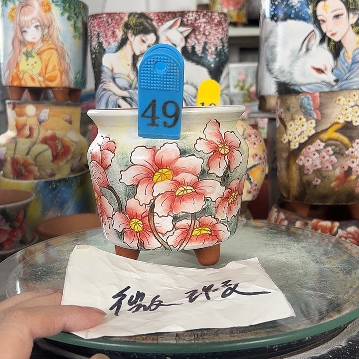 景德镇手绘花盆性价比超高