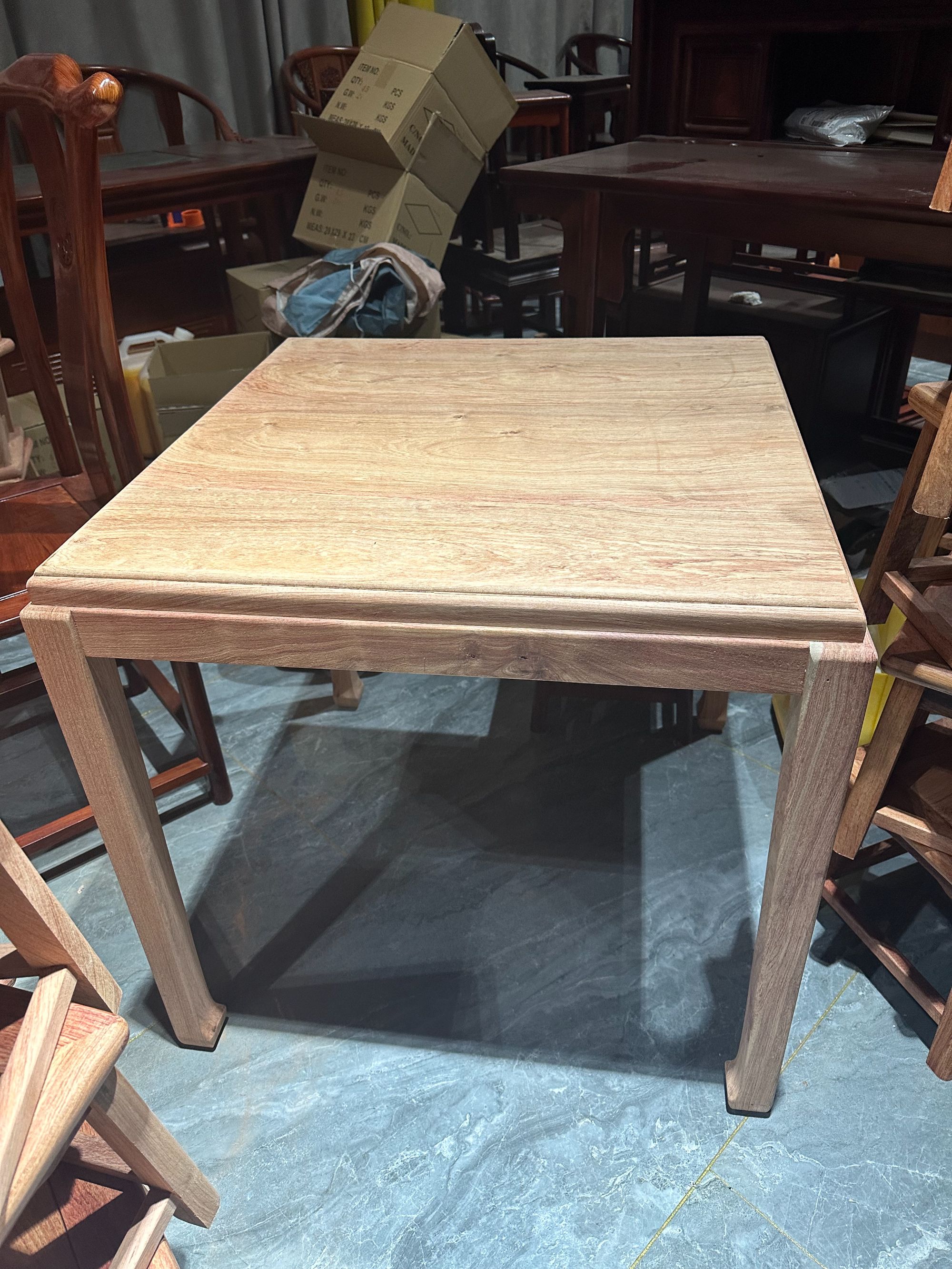 白胚小方桌78*78高度68 单桌子