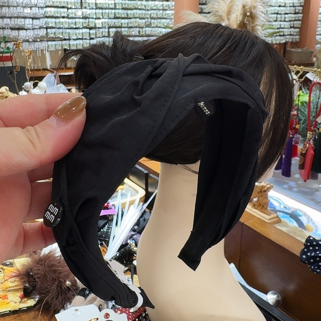 皮质非金属黑色发箍