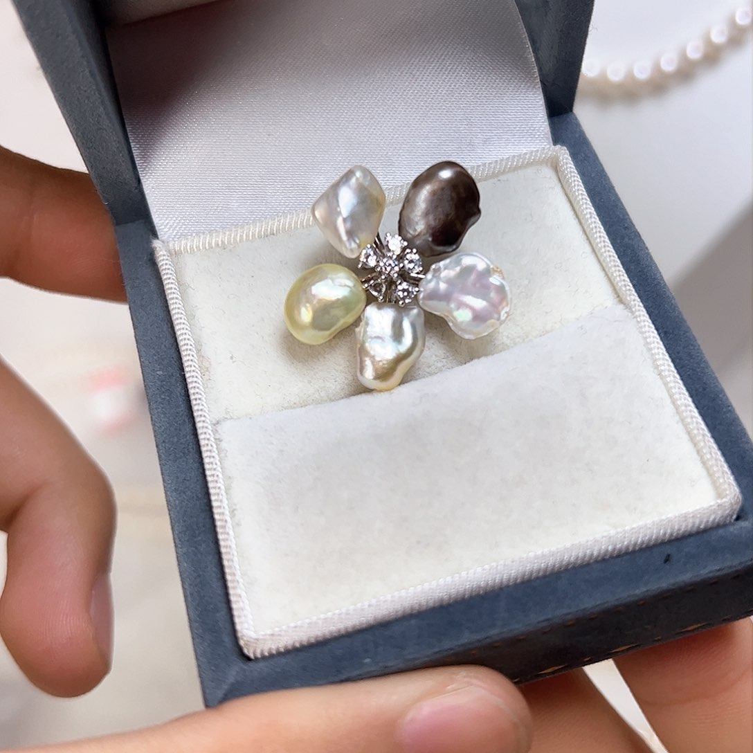 海水珍珠颈饰银S925镶嵌