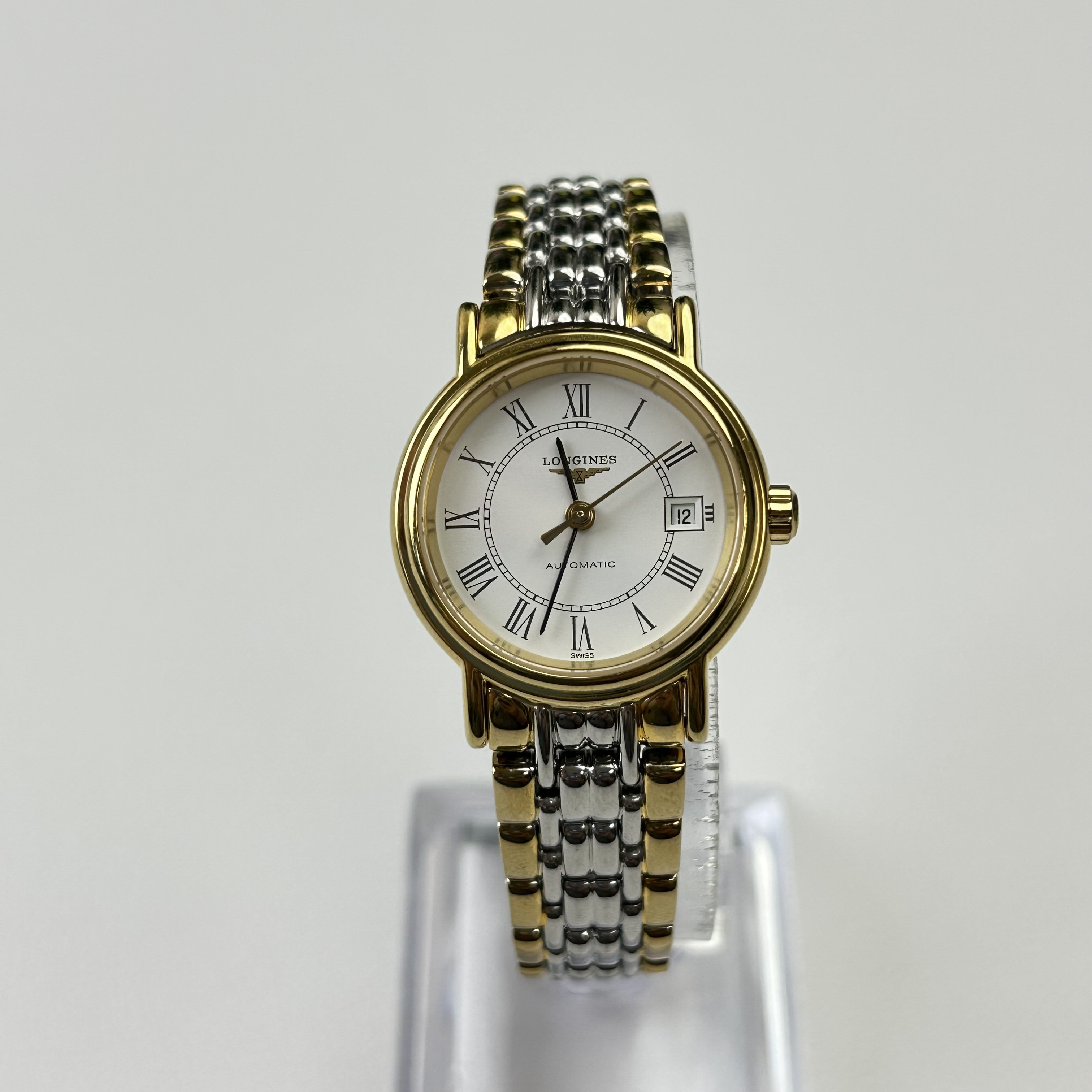 95新 Longines/浪琴 G0361/自动机械瑞士名表/表径25mm时尚气质