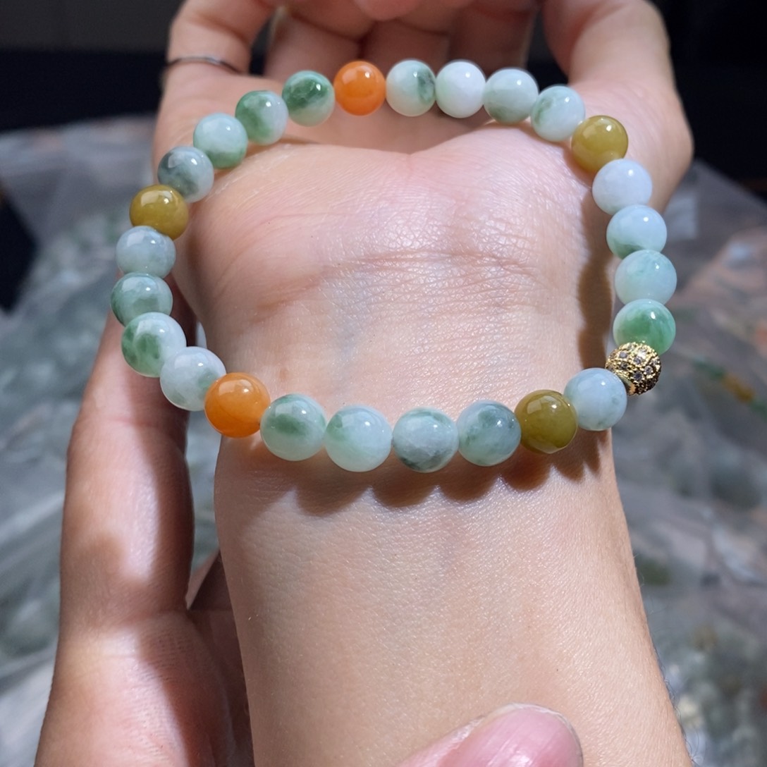 未镶嵌手串翡翠珠链