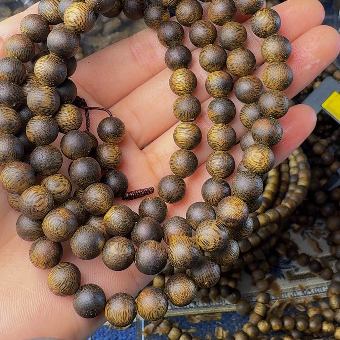 沉香手串S****扬卡八圆珠31克