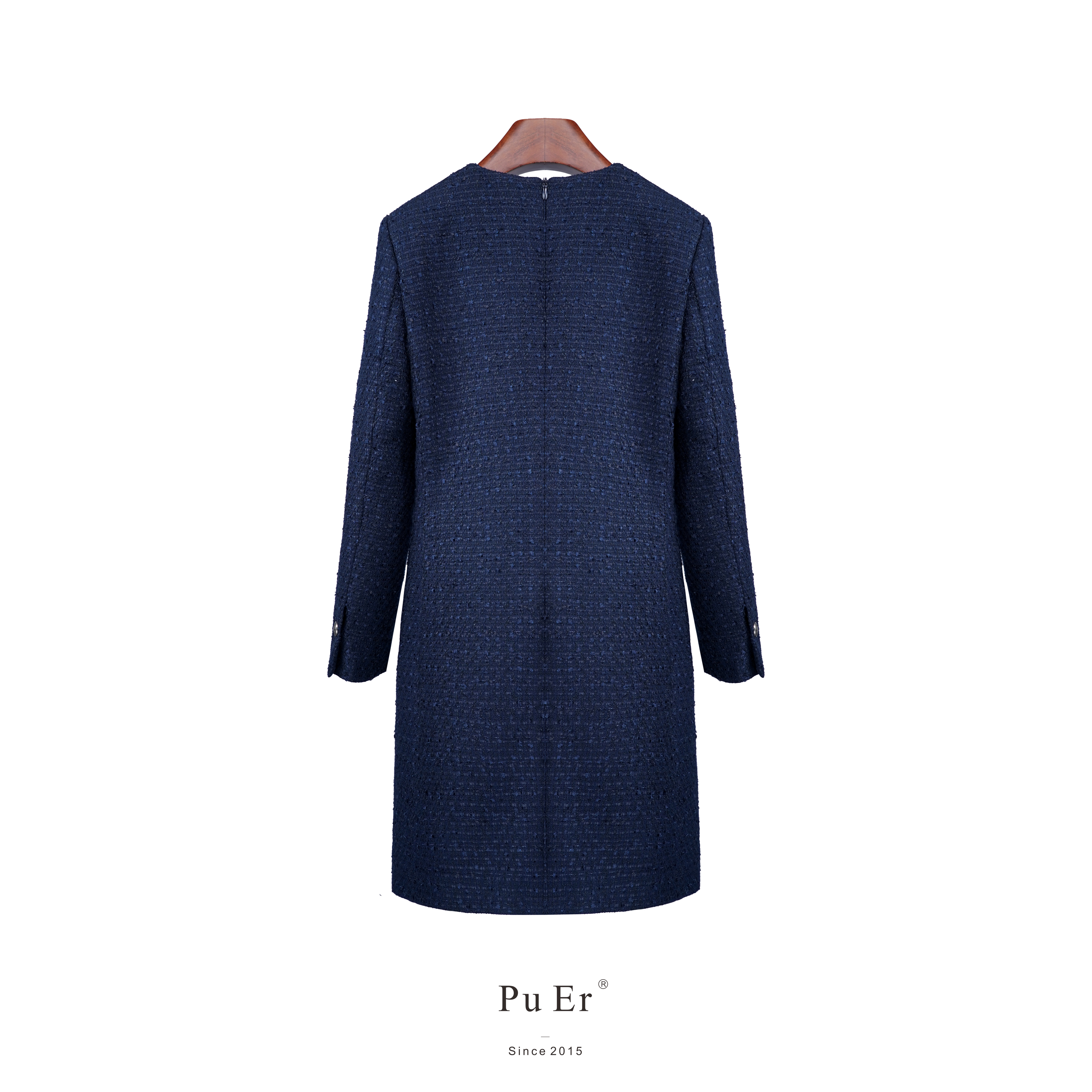 璞迩初秋编织深V领套头外套