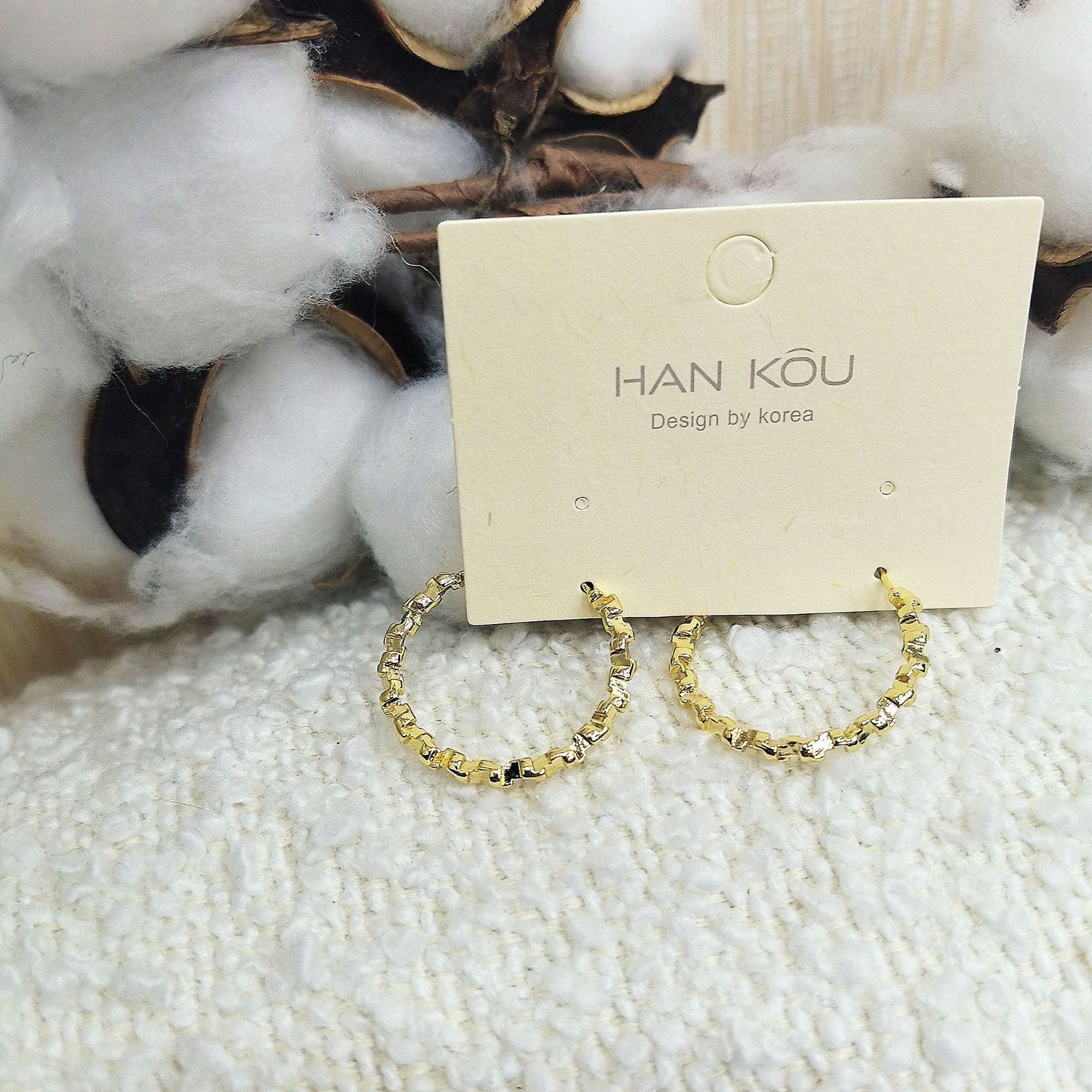 铜合金亚克力耳饰 925银针碎银子圆圈耳环轻奢爆款耳圈韩系方圆脸