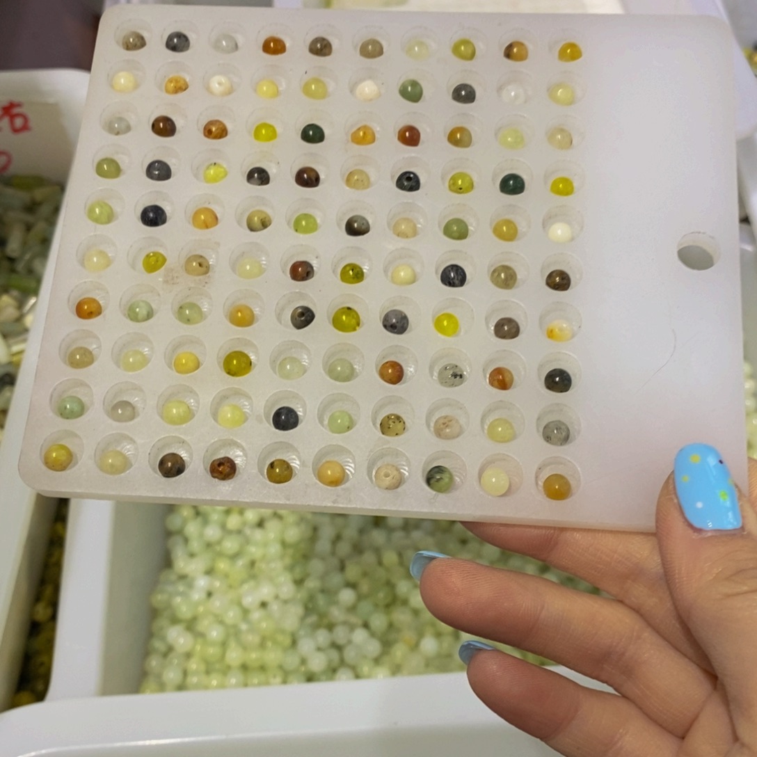 蛇纹石玉未镶嵌毛衣链342