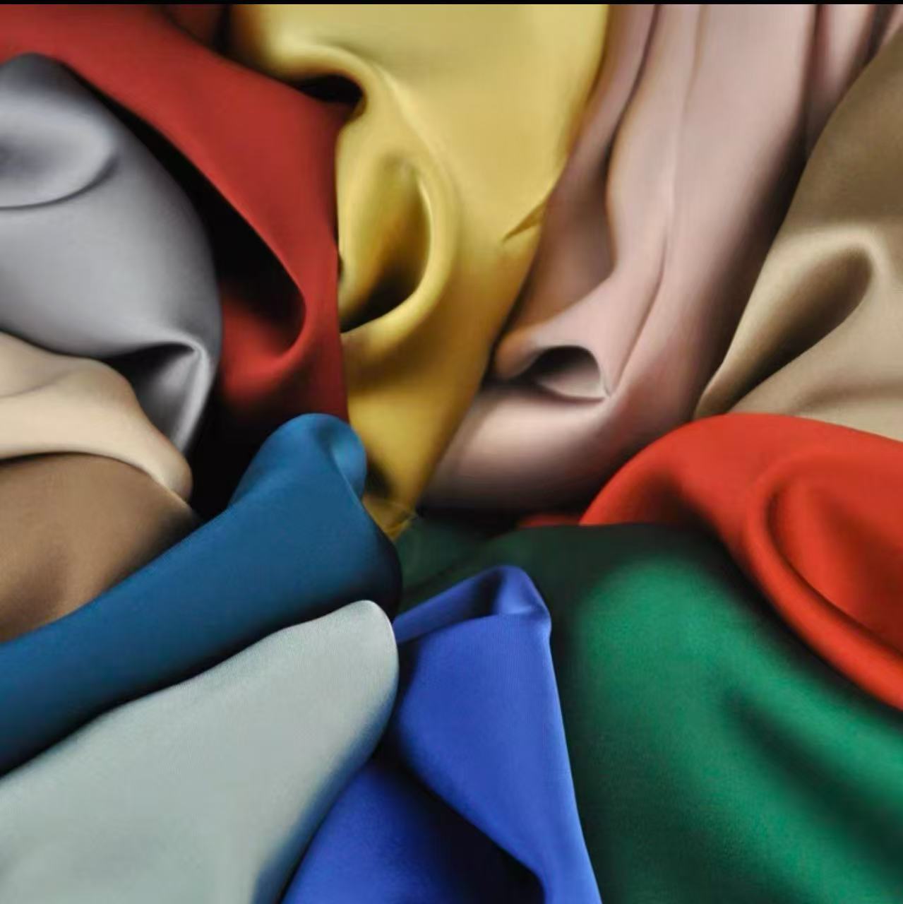 1号链接国产醋酸双面缎丝滑抗皱面料全品类服装布料