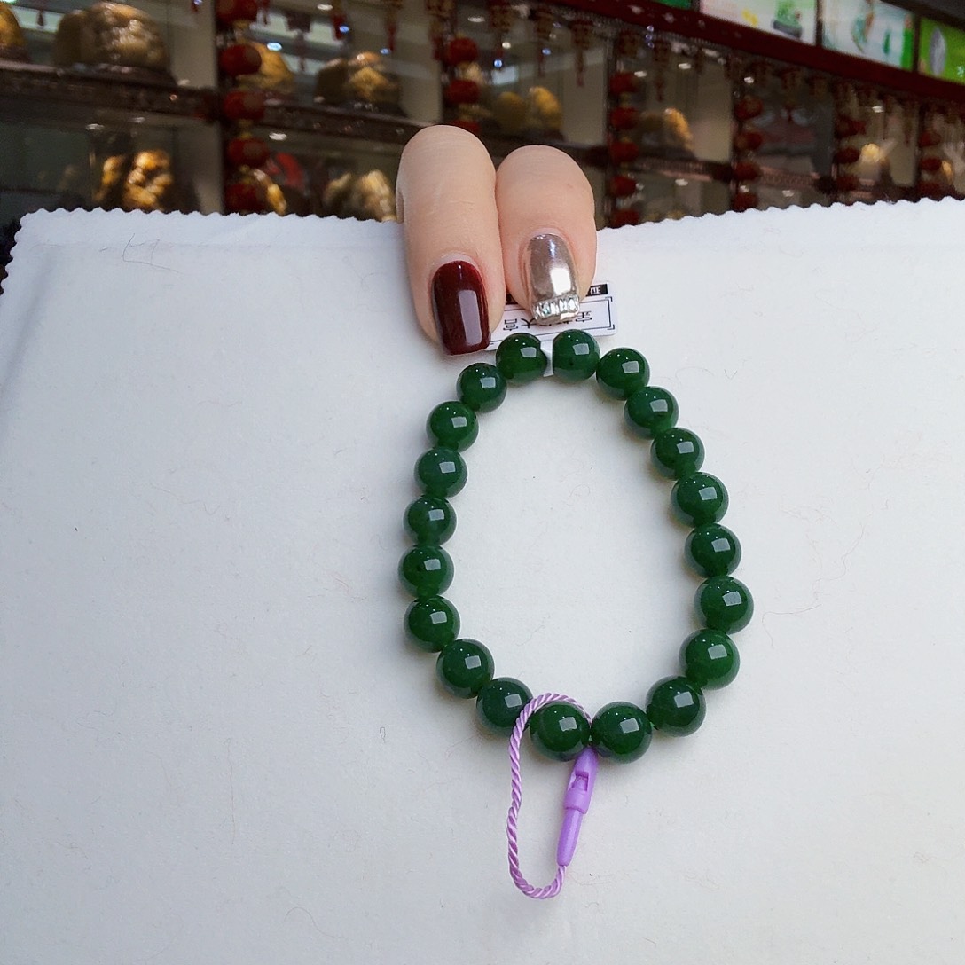 和田玉（碧玉）手链未镶嵌