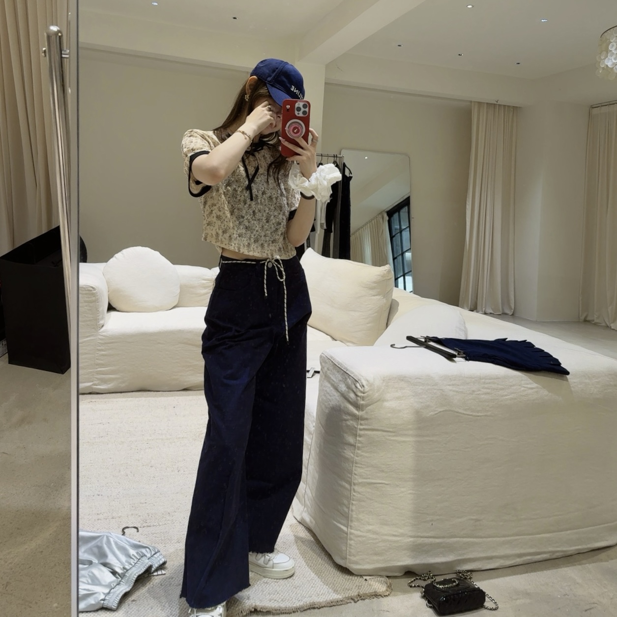 IU INC 流苏阔腿直通休闲百搭裤