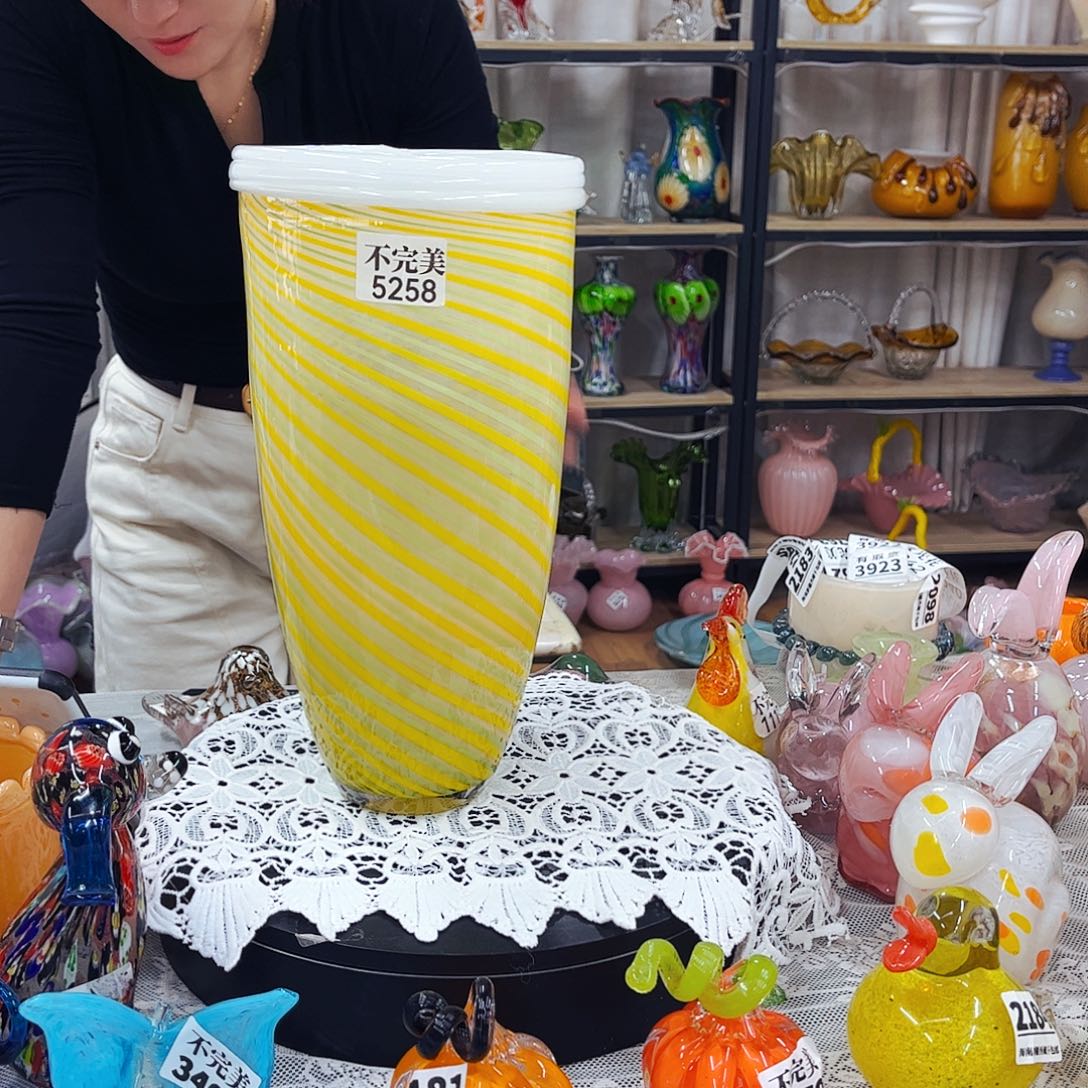 5258不完美家悦美居琉璃花瓶摆件