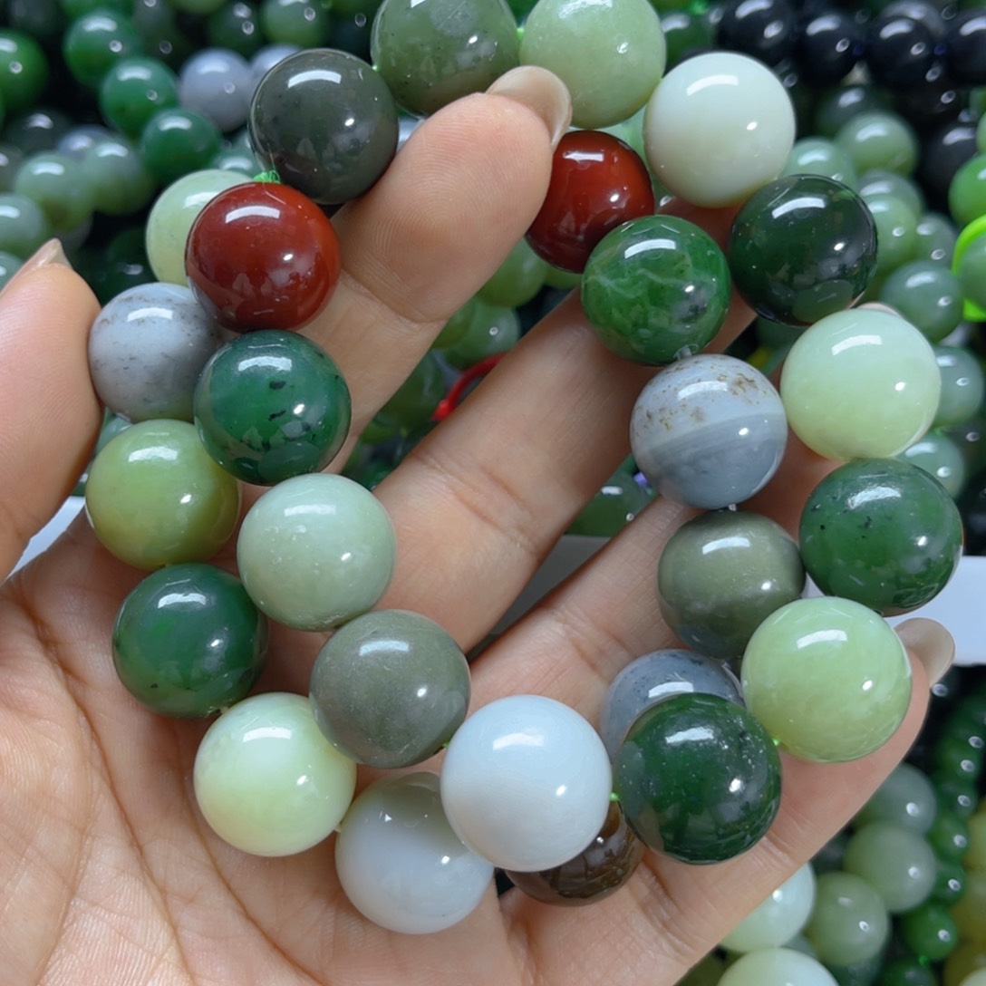 手链未镶嵌和田玉多样性