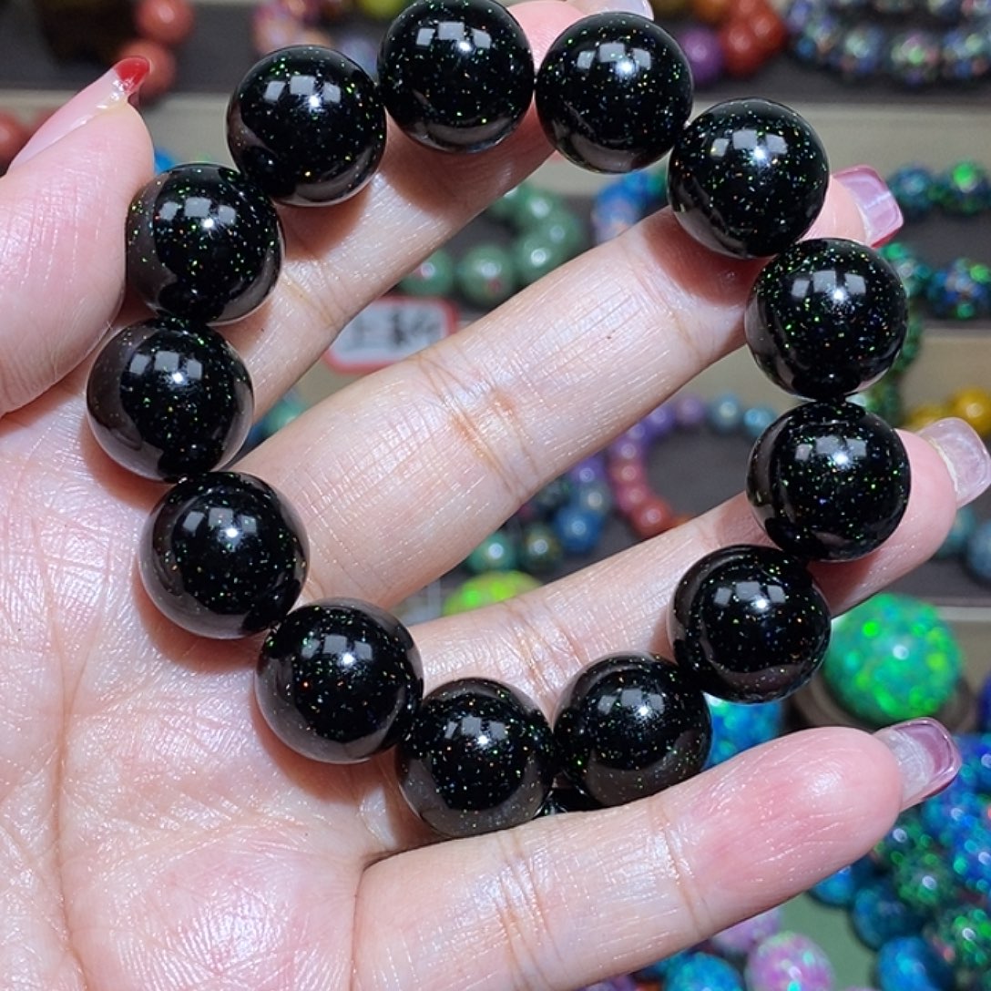 杠***宗大漆珠1.5黑色满天星