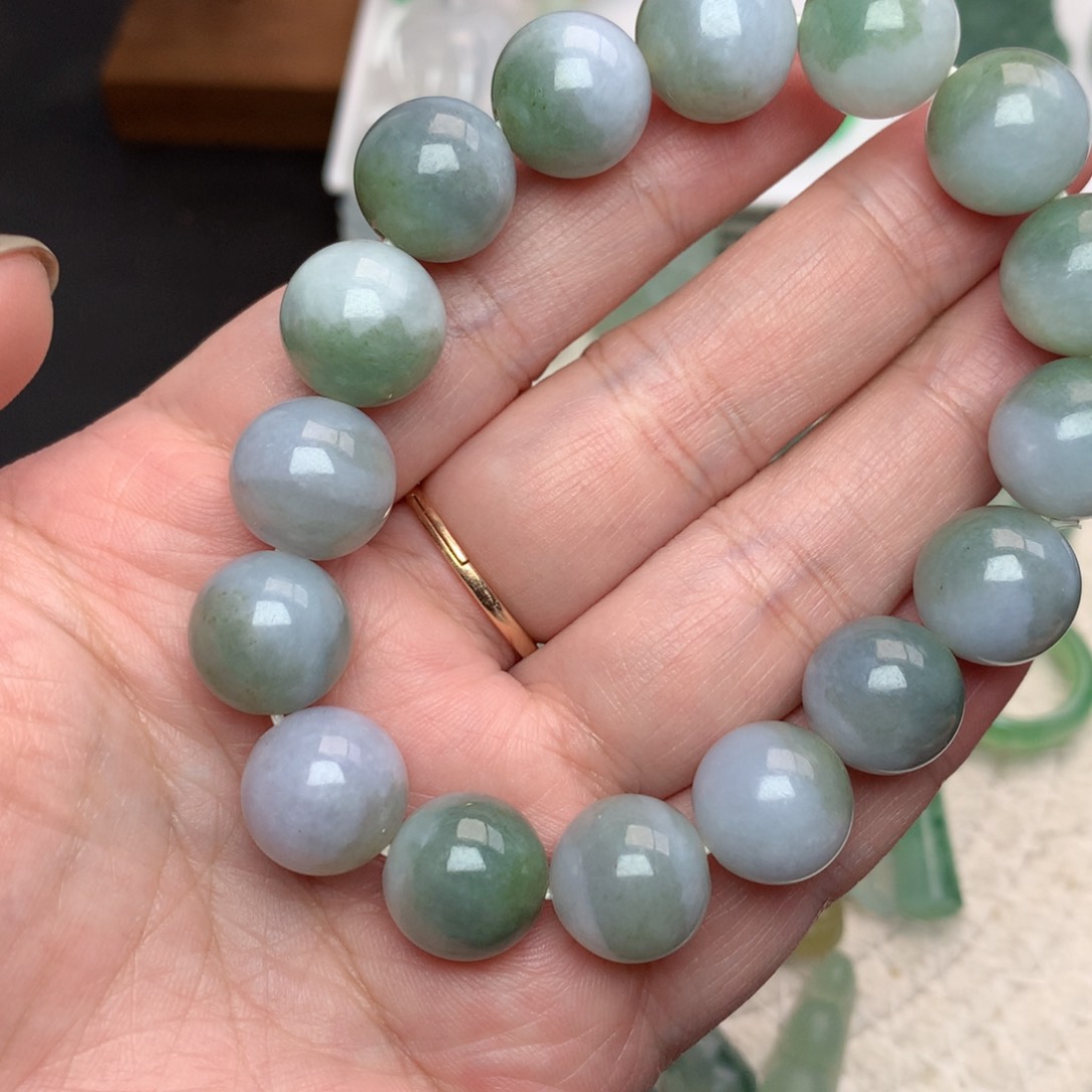 未镶嵌定制翡翠珠串13