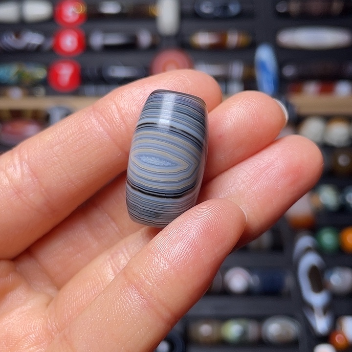 光***流玛瑙/玉髓未镶嵌颈饰挂坠