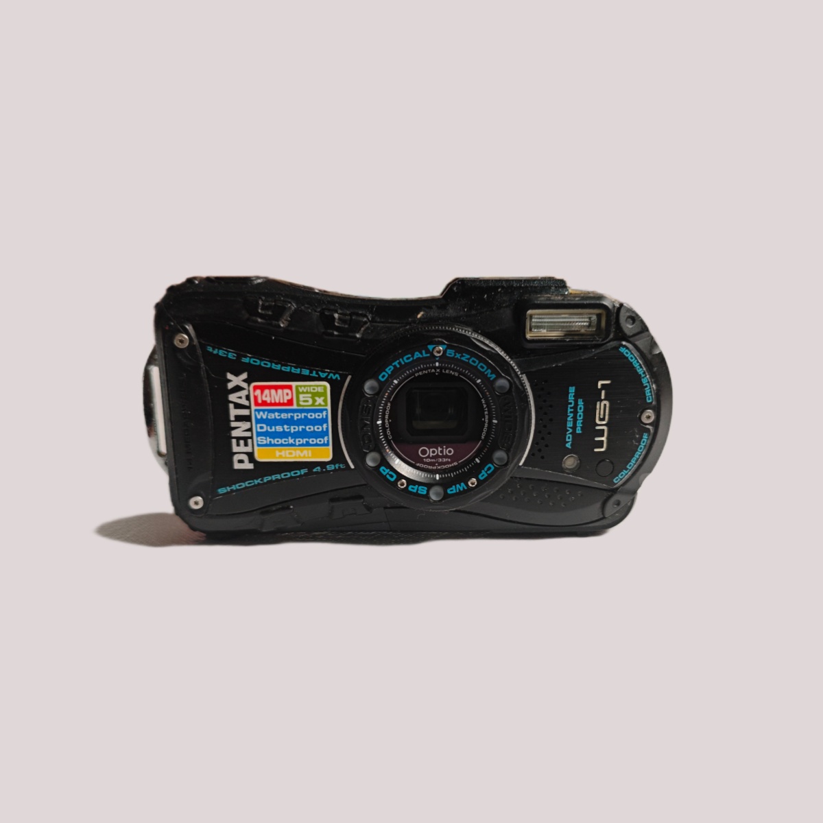 8新 Pentax/宾得 WG1 1400万像素 5倍变焦 三防相机喵喵机学生ccd