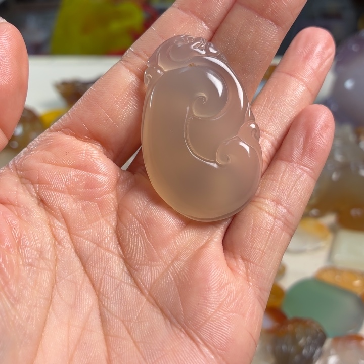 玛瑙/玉髓未镶嵌吊坠(不含链)