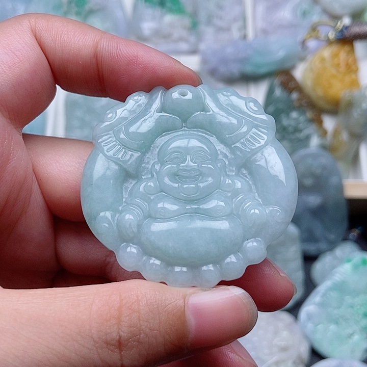 翡翠未镶嵌吊坠(不含链)翡翠