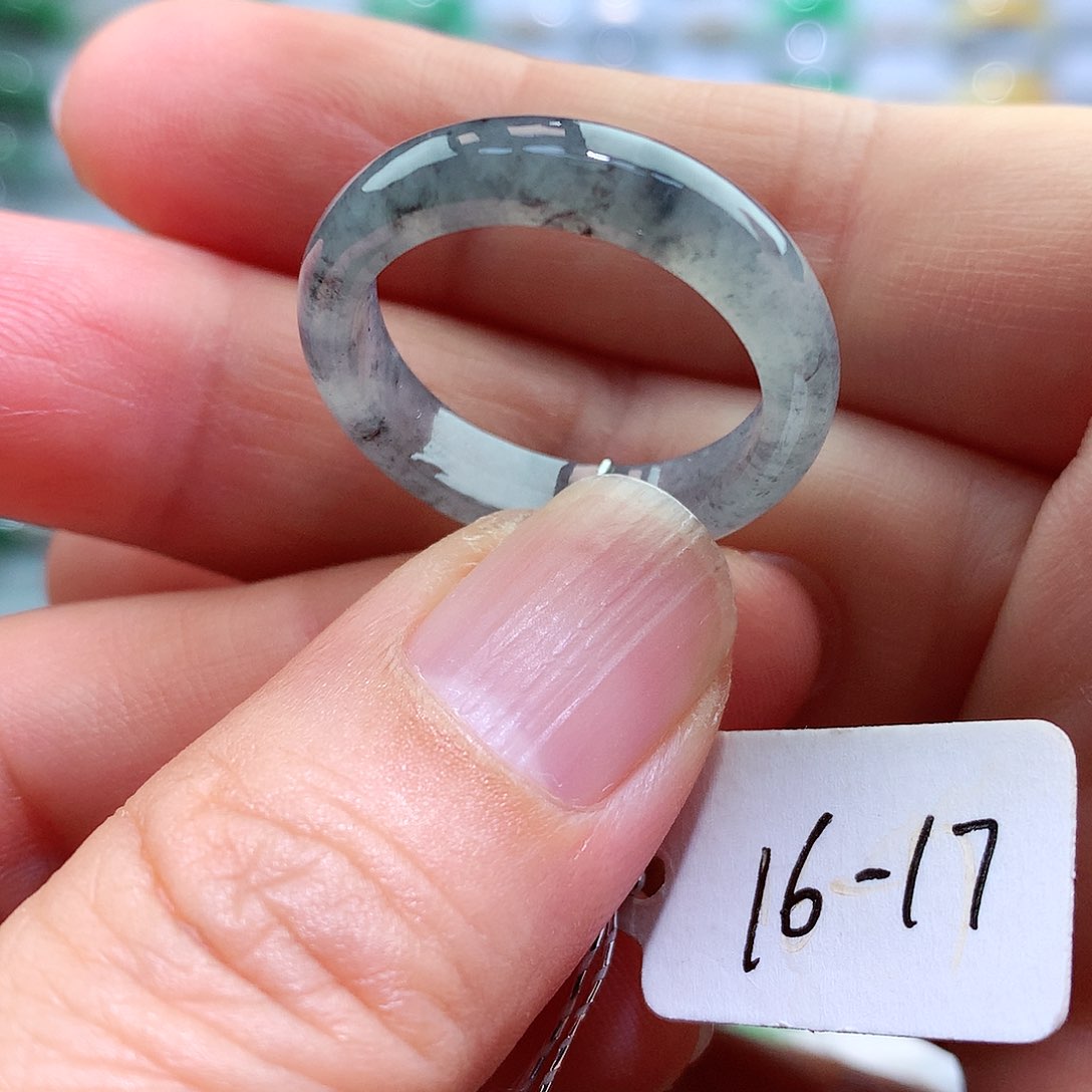 翡翠戒指未镶嵌16-17号