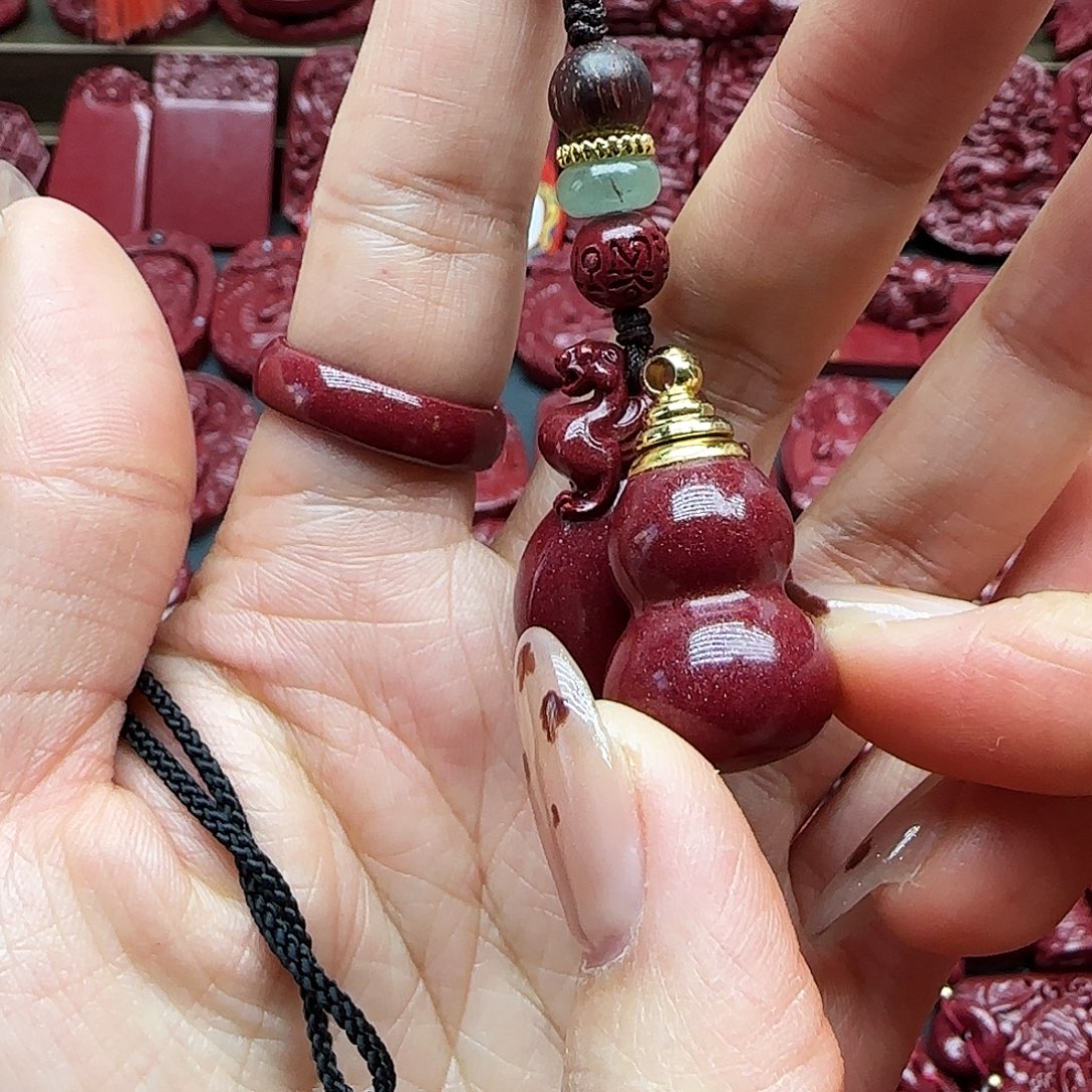 天然辰砂高含量紫金砂葫芦