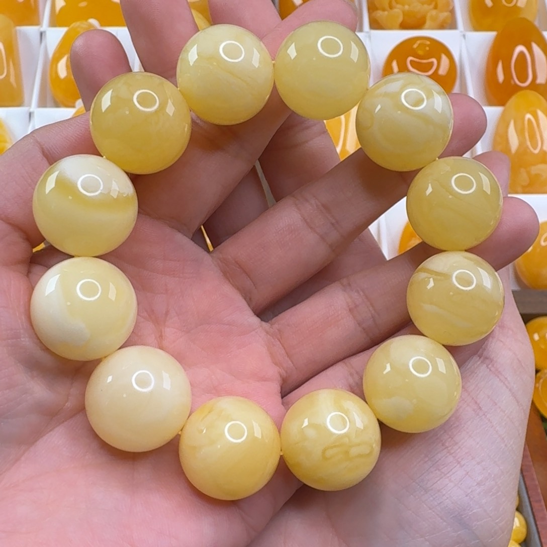 蜜蜡毛衣链未镶嵌