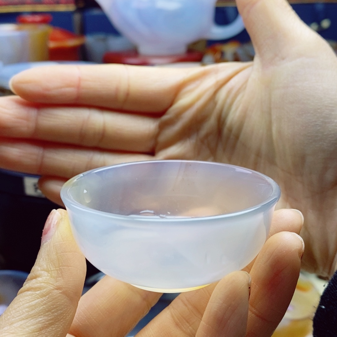 未镶嵌冰花40毫升主人杯玛瑙/玉髓长*