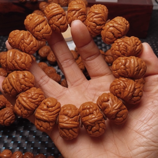 桃核手串龙纹桃核